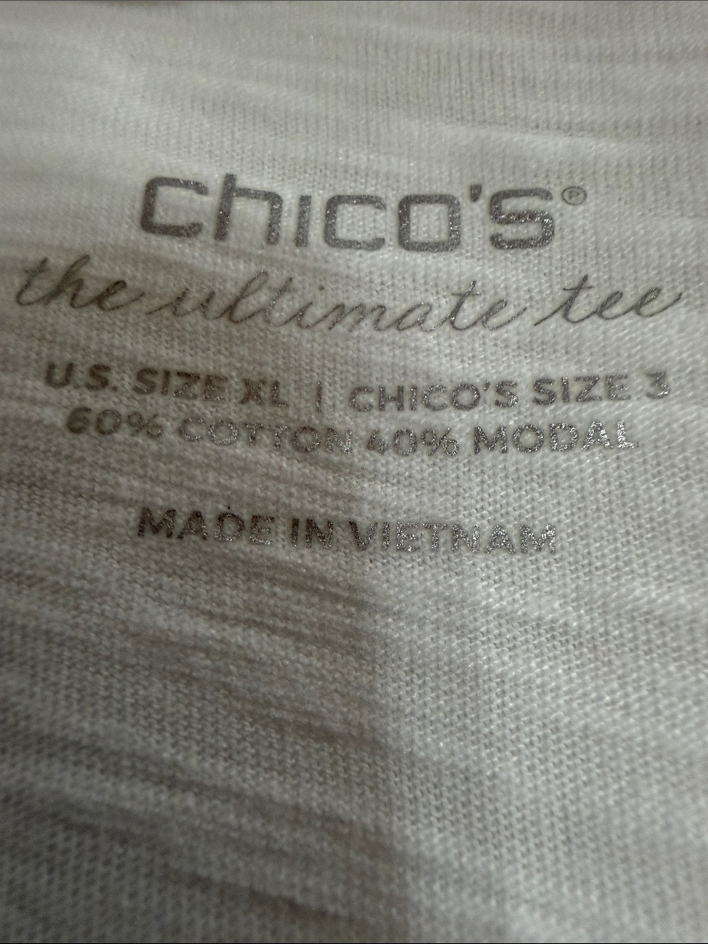 Chico's Sage Green T-Shirt and White T-Shirt - Picture 7 of 7
